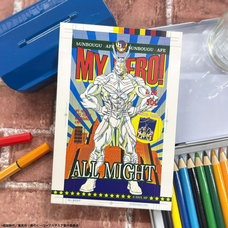 僕のヒーローアカデミア アメコミ風ポストカード オールマイト