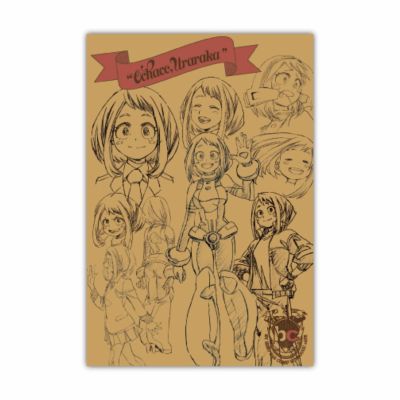 僕のヒーローアカデミア　設定画いっぱいポストカード　麗日お茶子