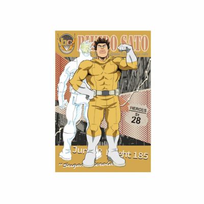 僕のヒーローアカデミア　Vintage American Road Motif　ポストカード　砂藤力道