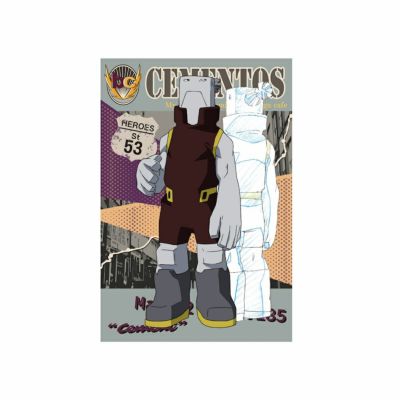 僕のヒーローアカデミア　Vintage American Road Motif　ポストカード　セメントス
