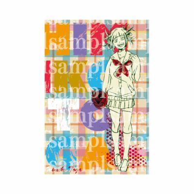 僕のヒーローアカデミア　Heroes&villains pattern and Color　ポストカード　トガヒミコ