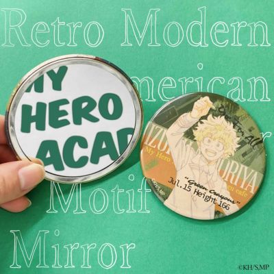 僕のヒーローアカデミア　Retro Modern American Poster Motif　缶ミラー　緑谷出久