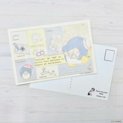 文房具モチーフポストカード43 マシュマロみたいなふわふわ
