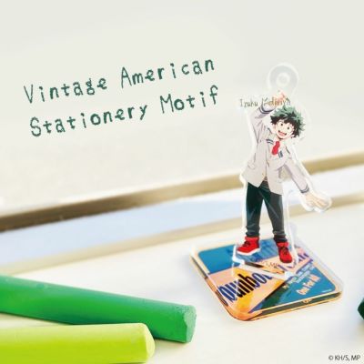 僕のヒーローアカデミア　Vintage American Stationery Motif アクリルキーホルダー　緑谷出久