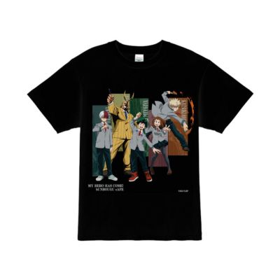 僕のヒーローアカデミア　Retro Modern Color Character Tシャツ   L