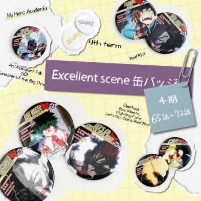 【ニコニコキャンペーン対象商品】【ランダム販売】MHA Excellent scene 缶バッジ　Aグループ