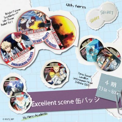 【ニコニコキャンペーン対象商品】【ランダム販売】MHA Excellent scene 缶バッジ　Bグループ