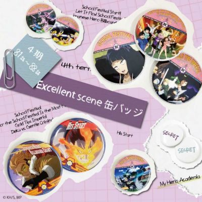 【ニコニコキャンペーン対象商品】【ランダム販売】MHA Excellent scene 缶バッジ　Cグループ