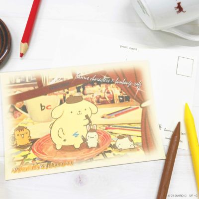 写真モチーフポストカード2　ポムポムプリン、マフィン、パウダー、ベーグル
