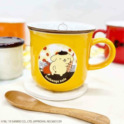 牛乳キャップモチーフ　マグカップ　ポムポムプリン