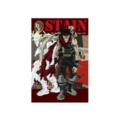 僕のヒーローアカデミア　Vintage American Road Motif　ポストカード　ステイン