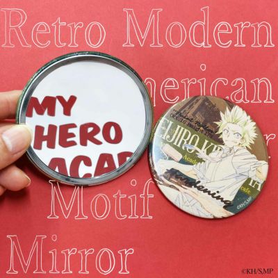 【30%OFF】僕のヒーローアカデミア　Retro Modern American Poster Motif　缶ミラー　切島鋭児郎