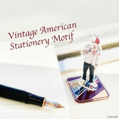 僕のヒーローアカデミア　Vintage American Stationery Motif アクリルキーホルダー　轟焦凍