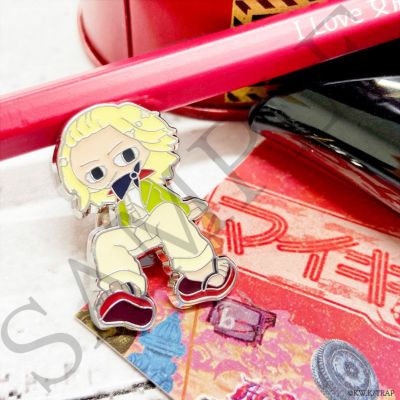 東京リベンジャーズ×文房具カフェ 文カフ絵チュード ピンバッジ 佐野万次郎