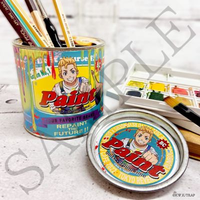 東京リベンジャーズ×文房具カフェ ペンキ缶風小物入れ 花垣武道