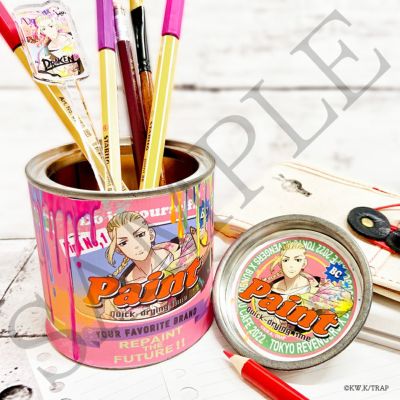 東京リベンジャーズ×文房具カフェ ペンキ缶風小物入れ 龍宮寺堅