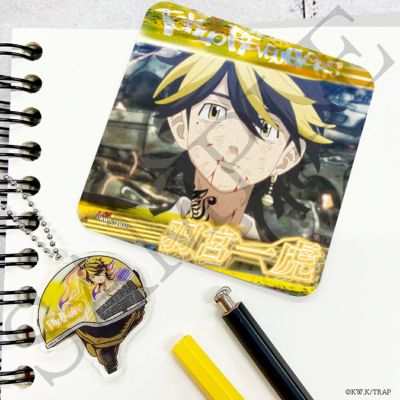 東京リベンジャーズ×文房具カフェ コースター&アクリルキーホルダーセット 羽宮一虎