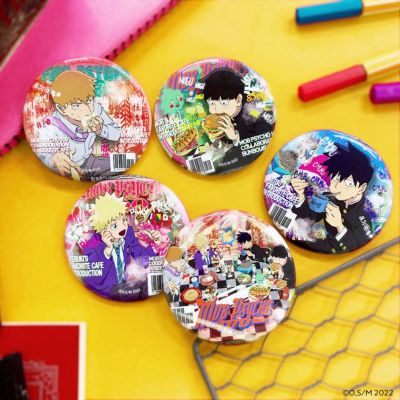 モブサイコ100×文房具カフェ  描き下ろし缶バッジ　ランダム販売