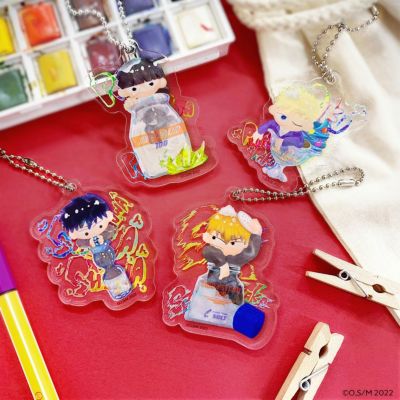 モブサイコ100×文房具カフェ 文カフ絵チュード アクリルキーホルダー ランダム販売