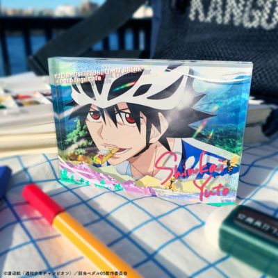 TOHO animation×文房具カフェ　弱虫ペダル　アクリルブロック　新開悠人