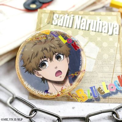 ブルーロック×文房具カフェ ワッペンモチーフ 缶バッジ 今村遊大