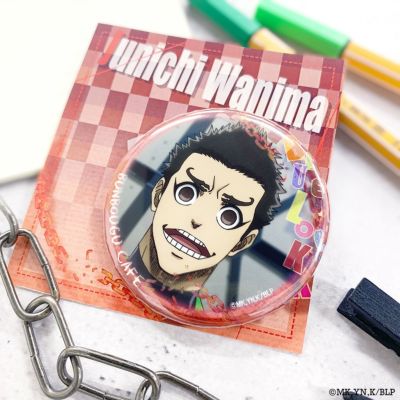 ブルーロック×文房具カフェ ワッペンモチーフ 缶バッジ 久遠渉