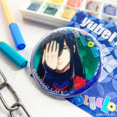 ブルーロック×文房具カフェ ワッペンモチーフ 缶バッジ 蟻生十兵衛