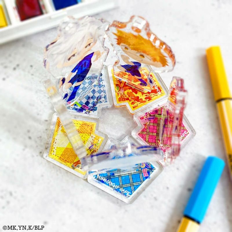 ブルーロック×文房具カフェ 文カフェ絵チュード アクリル