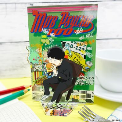 モブサイコ100×文房具カフェ  アクリルスタンド 影山茂夫&エクボ