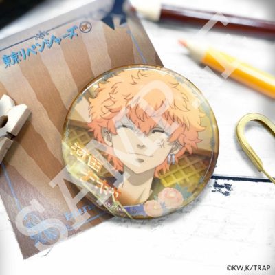 東京リベンジャーズ×文房具カフェ レトロシアターモチーフ 缶バッジ 河田ナホヤ