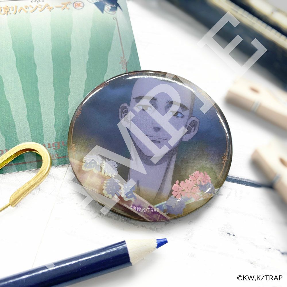 東京リベンジャーズ×文房具カフェ レトロシアターモチーフ 缶バッジ 羽