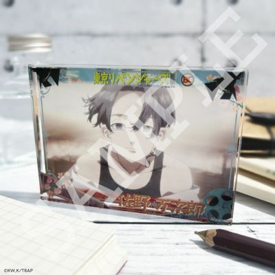 東京リベンジャーズ×文房具カフェ レトロシアターモチーフ アクリルブロック 佐野 万次郎