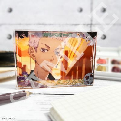 東京リベンジャーズ×文房具カフェ レトロシアターモチーフ アクリルブロック 三ツ谷 隆