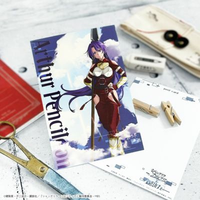 シャングリラ・フロンティア×文房具カフェ  ポストカード アーサー・ペンシルゴン