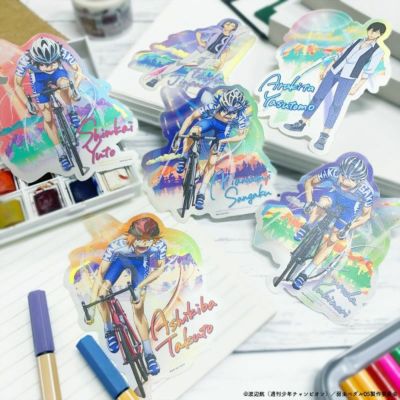 【30%OFF】TOHO animation×文房具カフェ　弱虫ペダル　大判ステッカー　ランダム販売　グループ箱根学園
