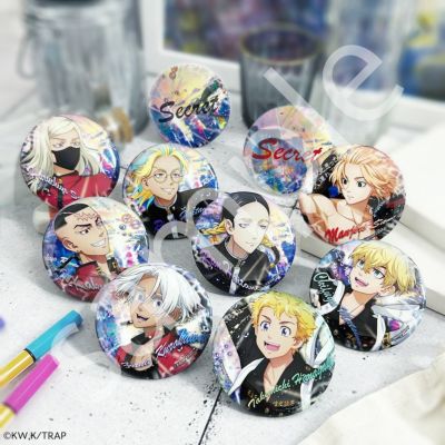 東京リベンジャーズ×文房具カフェ 春時雨モチーフ 描き下ろし缶バッジ　ランダム販売