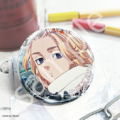 東京リベンジャーズ×文房具カフェ 春時雨モチーフ 缶バッジ 佐野 万次郎