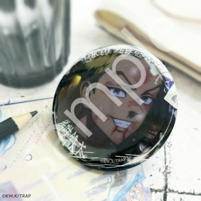 東京リベンジャーズ×文房具カフェ 春時雨モチーフ 缶バッジ 稀咲鉄太