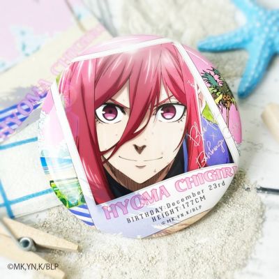 ブルーロック×文房具カフェ シーサイドフライヤーモチーフ 缶バッジ 千切 豹馬