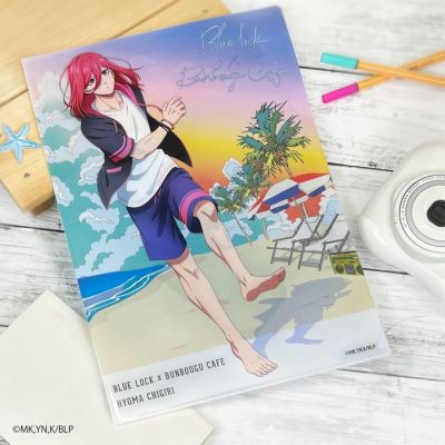 ブルーロック×文房具カフェ シーサイドモチーフ クリアファイル 千切 豹馬