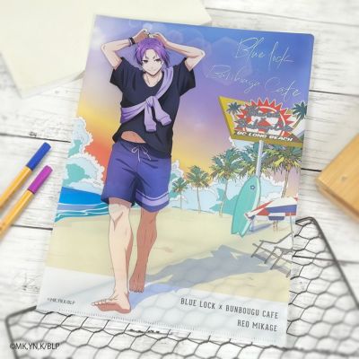 ブルーロック×文房具カフェ シーサイドモチーフ クリアファイル 御影 玲王