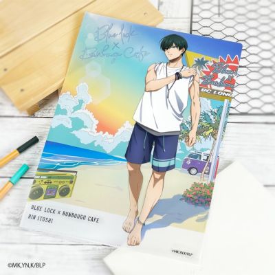 ブルーロック×文房具カフェ シーサイドモチーフ クリアファイル 糸師 凛