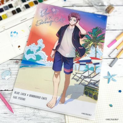 ブルーロック×文房具カフェ シーサイドモチーフ クリアファイル 糸師 冴
