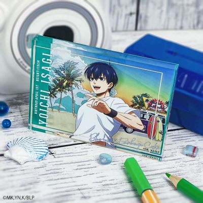ブルーロック×文房具カフェ シーサイドモチーフ アクリルブロック 潔 世一