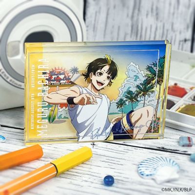 ブルーロック×文房具カフェ シーサイドモチーフ アクリルブロック 蜂楽 廻