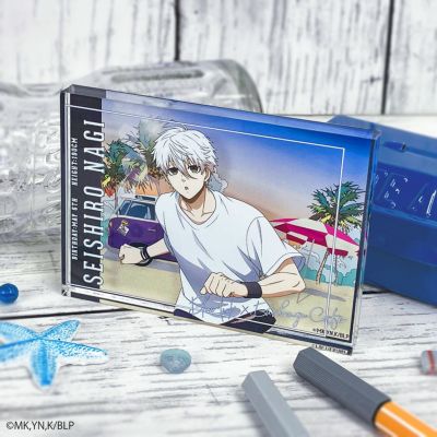 ブルーロック×文房具カフェ シーサイドモチーフ アクリルブロック 凪 誠士郎