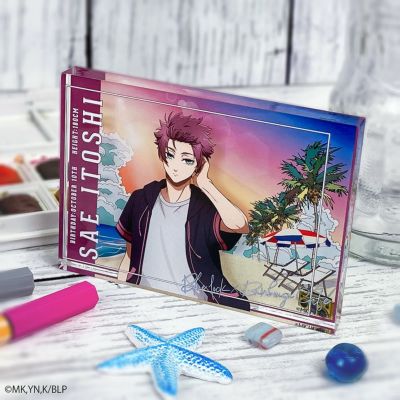 ブルーロック×文房具カフェ シーサイドモチーフ アクリルブロック 糸師 冴