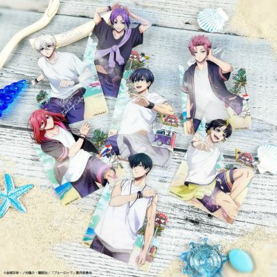 ブルーロック×文房具カフェ シーサイドモチーフ ミニクリアカード ランダム販売