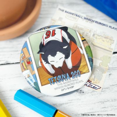 黒子のバスケ×文房具カフェ カフェポスターモチーフ 缶バッジ テツヤ２号