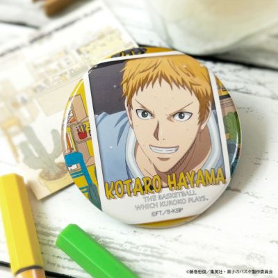 黒子のバスケ×文房具カフェ カフェポスターモチーフ 缶バッジ 黒子